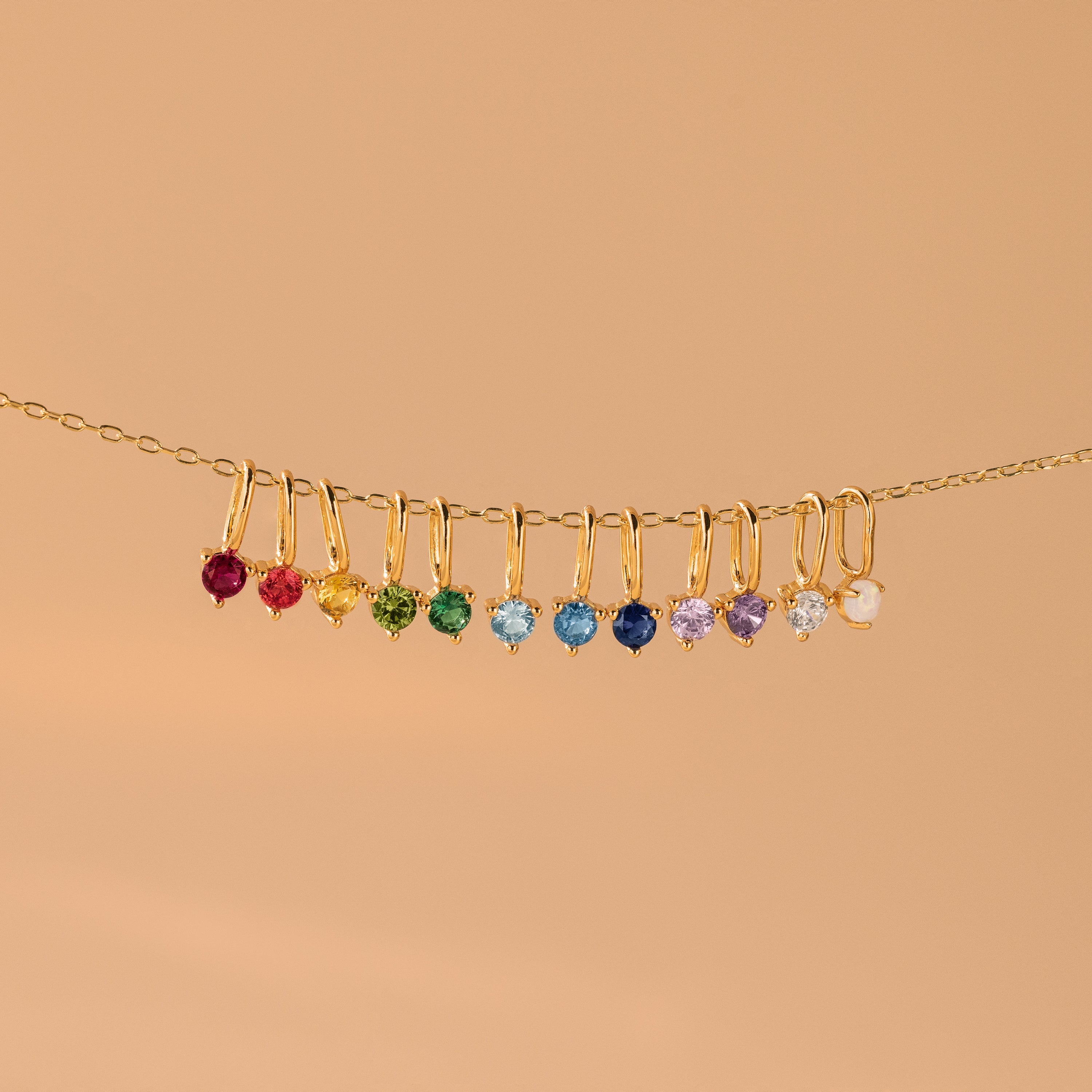 Dainty Birthstone Charm