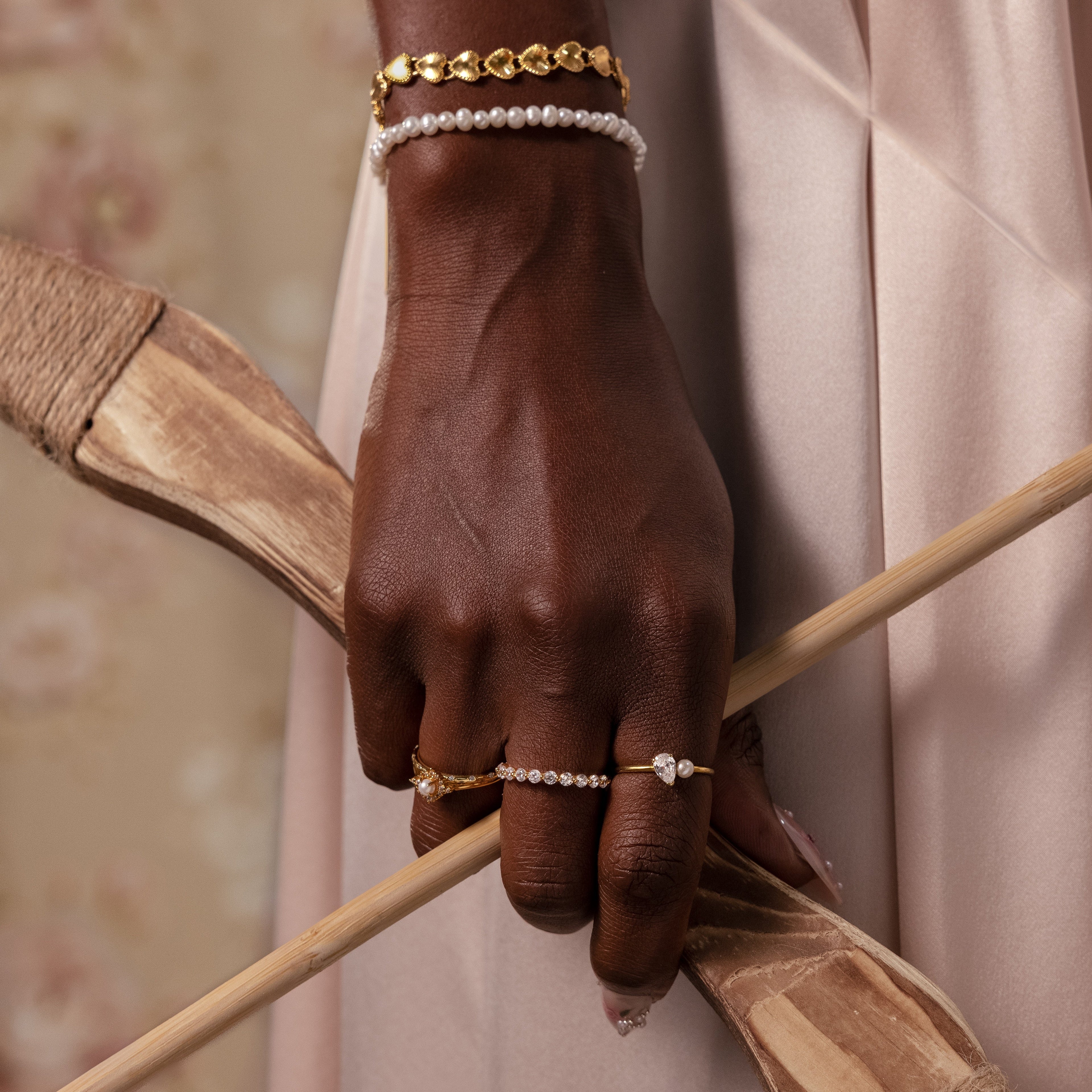Pearl Diamond Ring