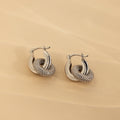 Duo Pave Link Hoops