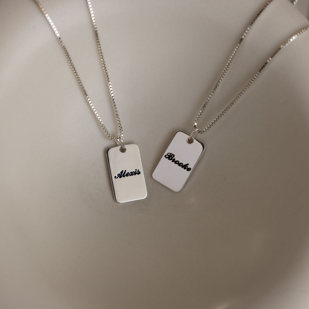 Name Tag Necklace