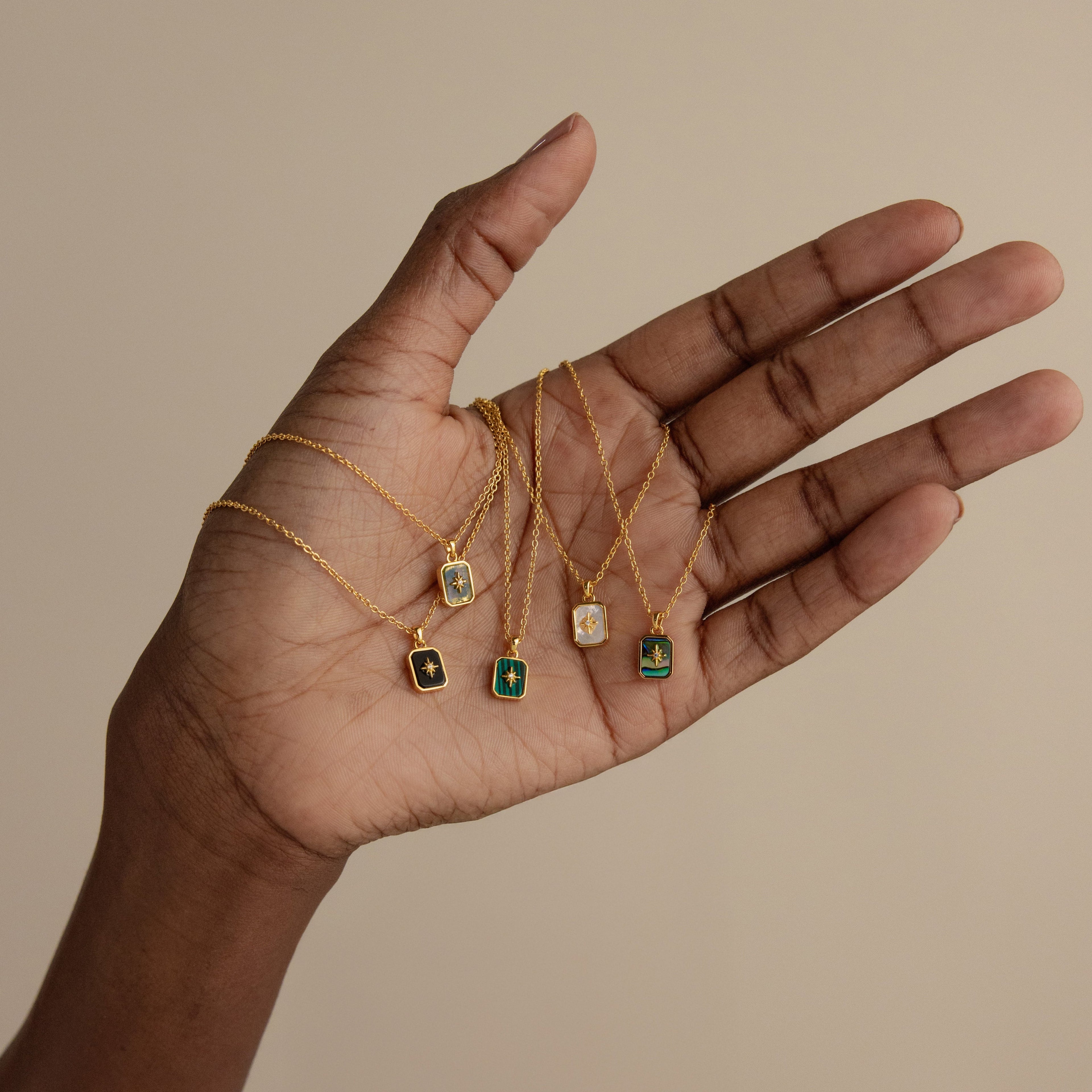 North Star Gemstone Necklace