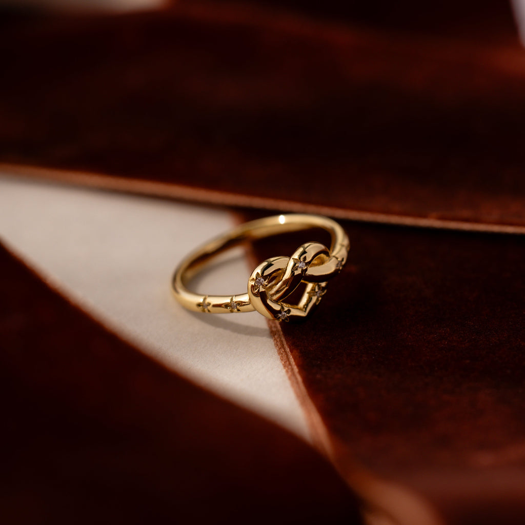 Starry Love Knot Ring