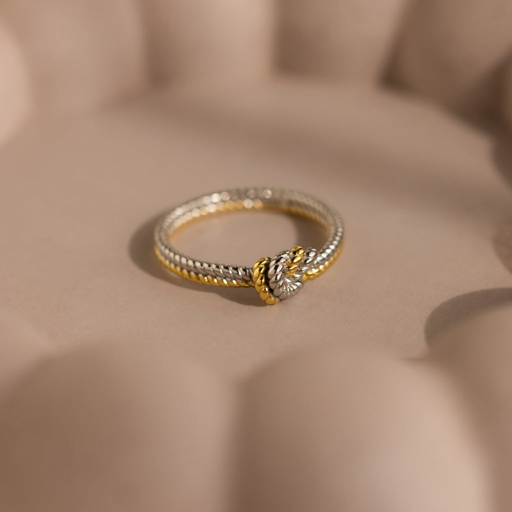 Mixed Metal Knot Ring