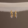Twisted Mixed Metal Hoops