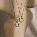 Pave Sun Necklace