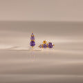 Ombre Birthstone Flatback Studs