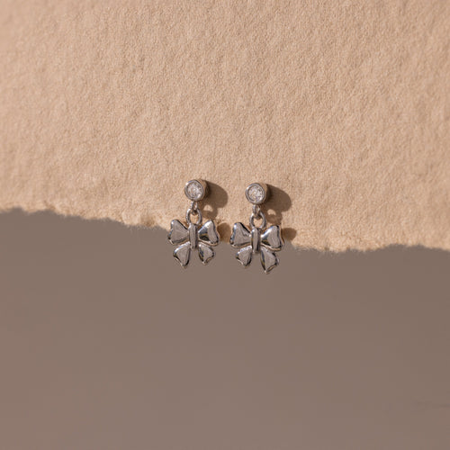 Bow Drop Studs