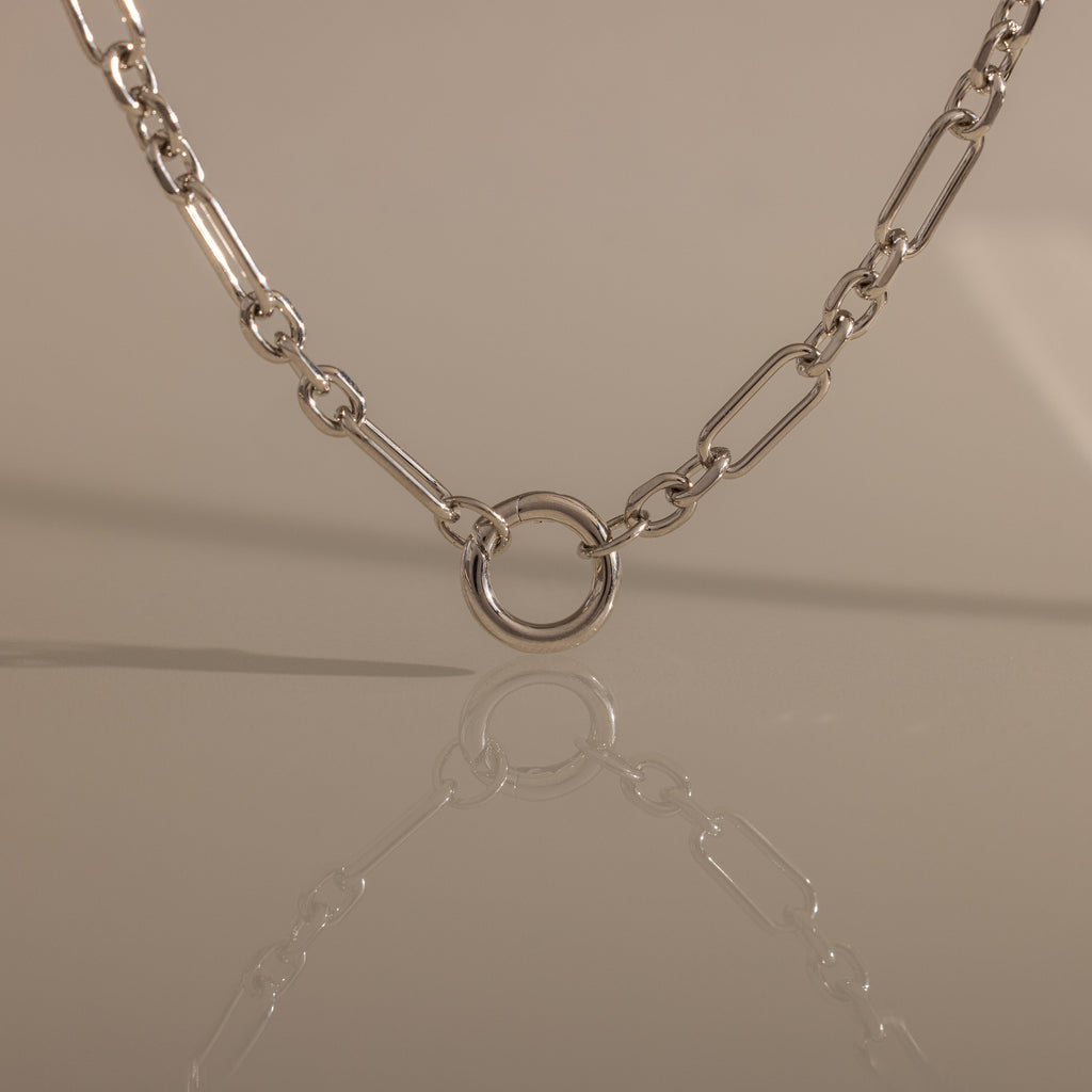 Rolo Circle Figaro Necklace
