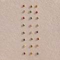 Teardrop Birthstone Flatback Studs