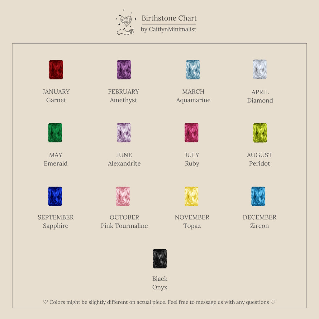 Duo Birthstone Drop Studs