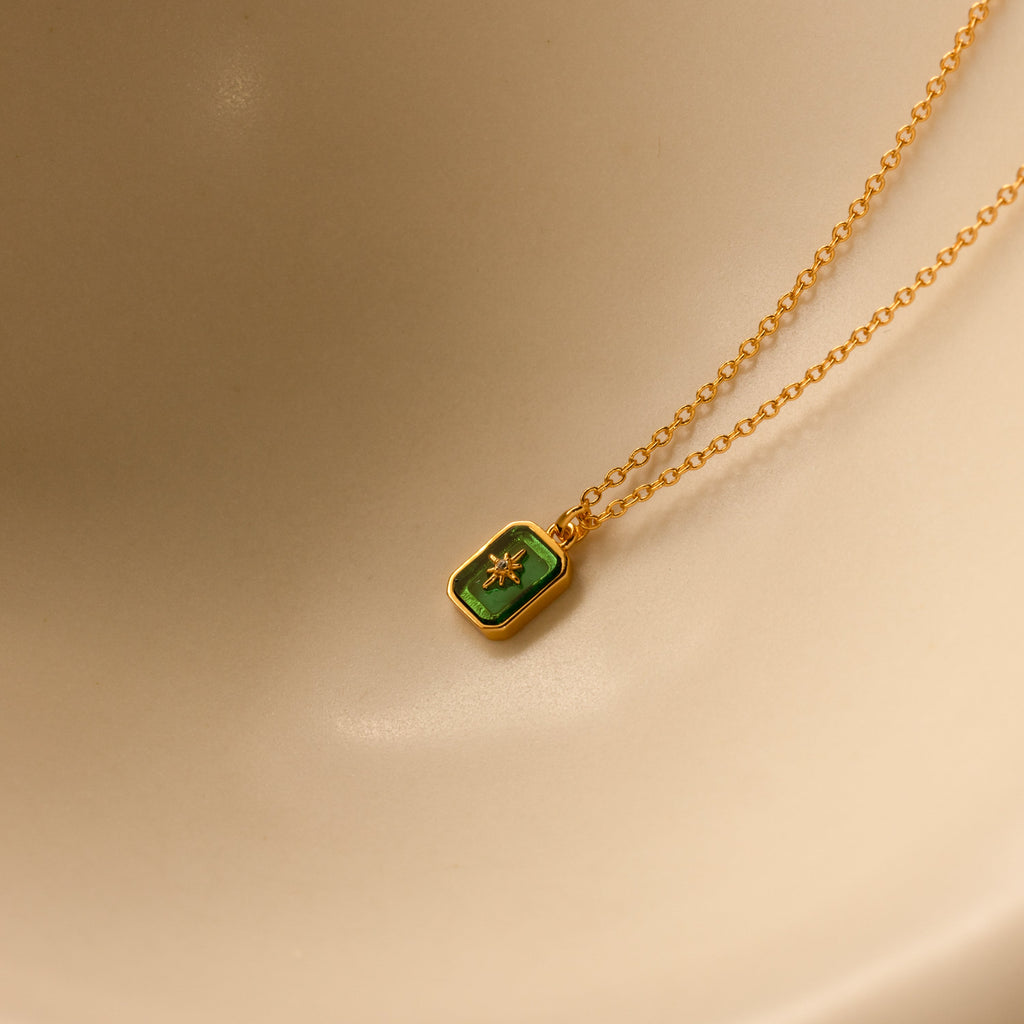 North Star Birthstone Necklace