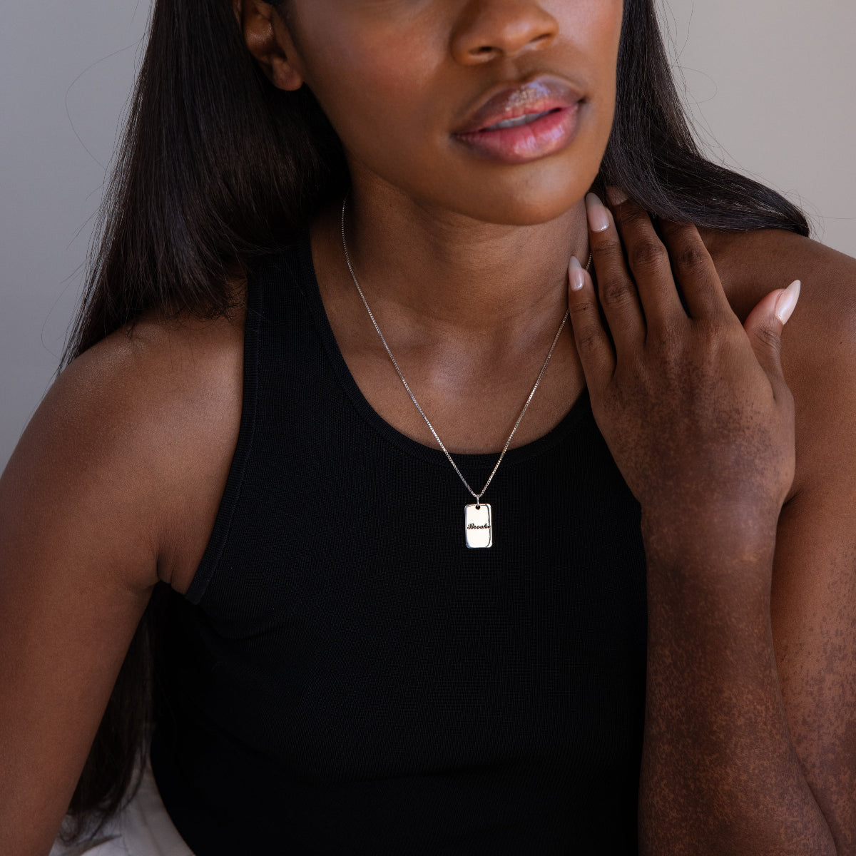 Name Tag Necklace