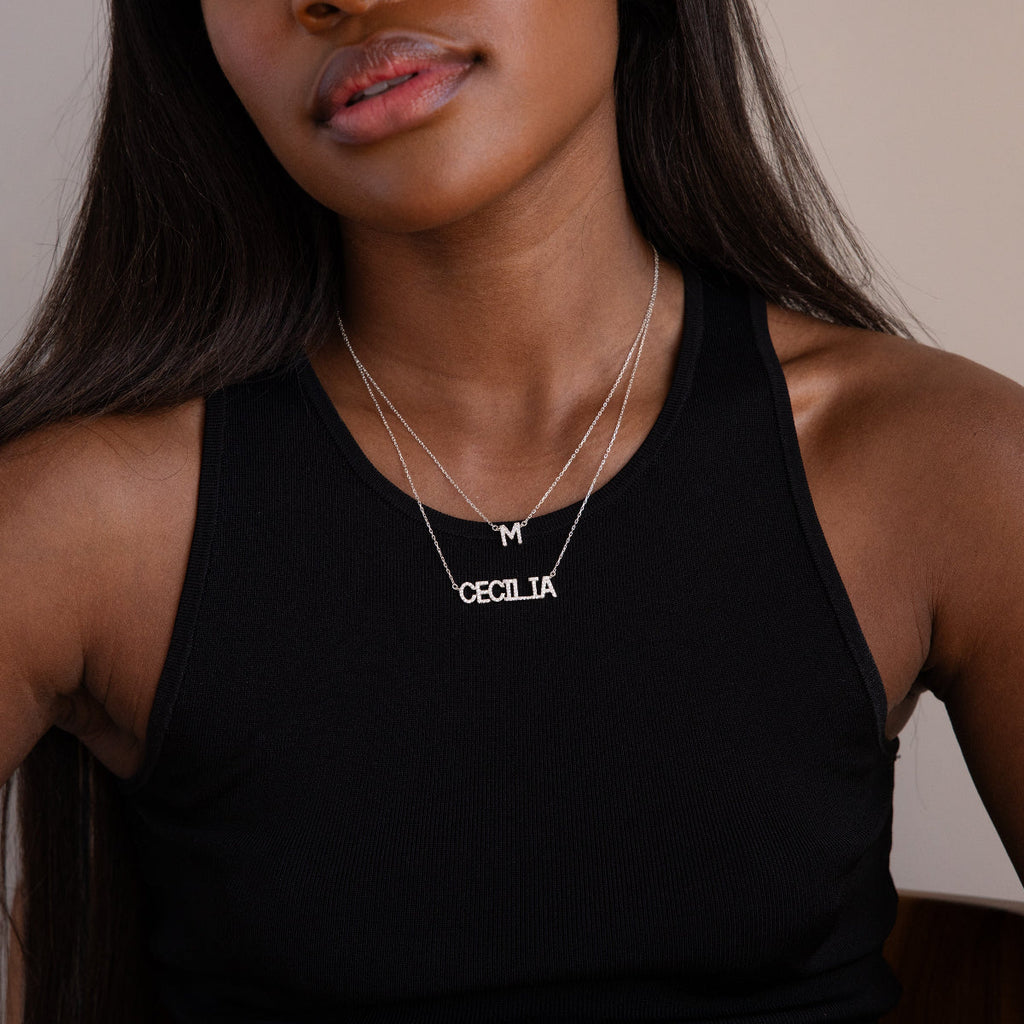 Pave Name Necklace