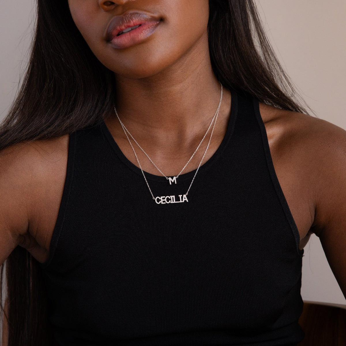Pave Name Necklace