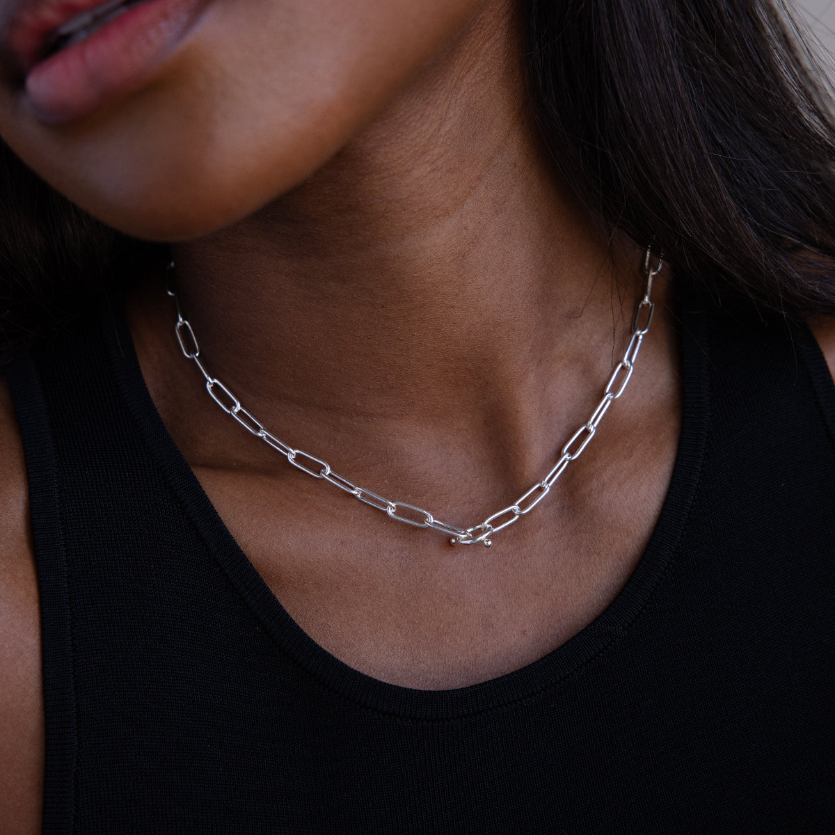 Paperclip Toggle Necklace