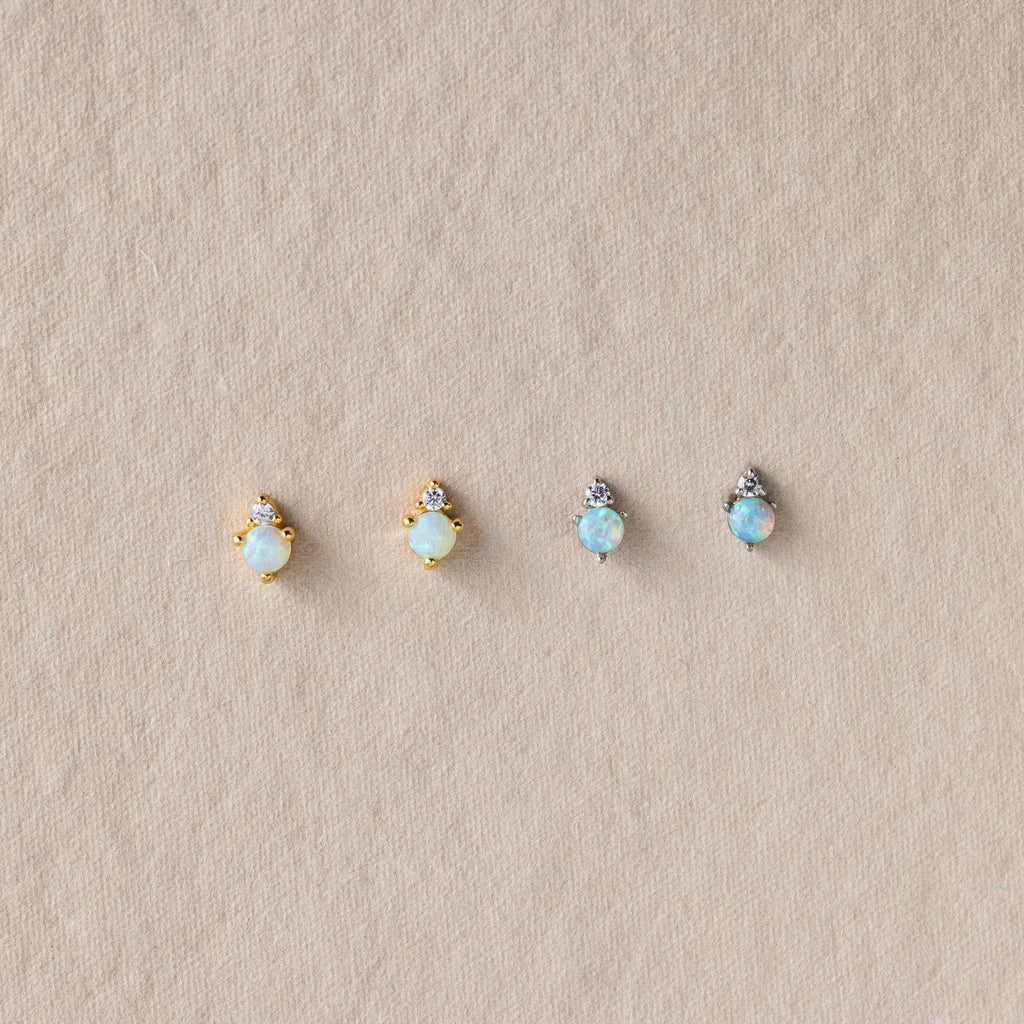 Raindrop Birthstone Studs
