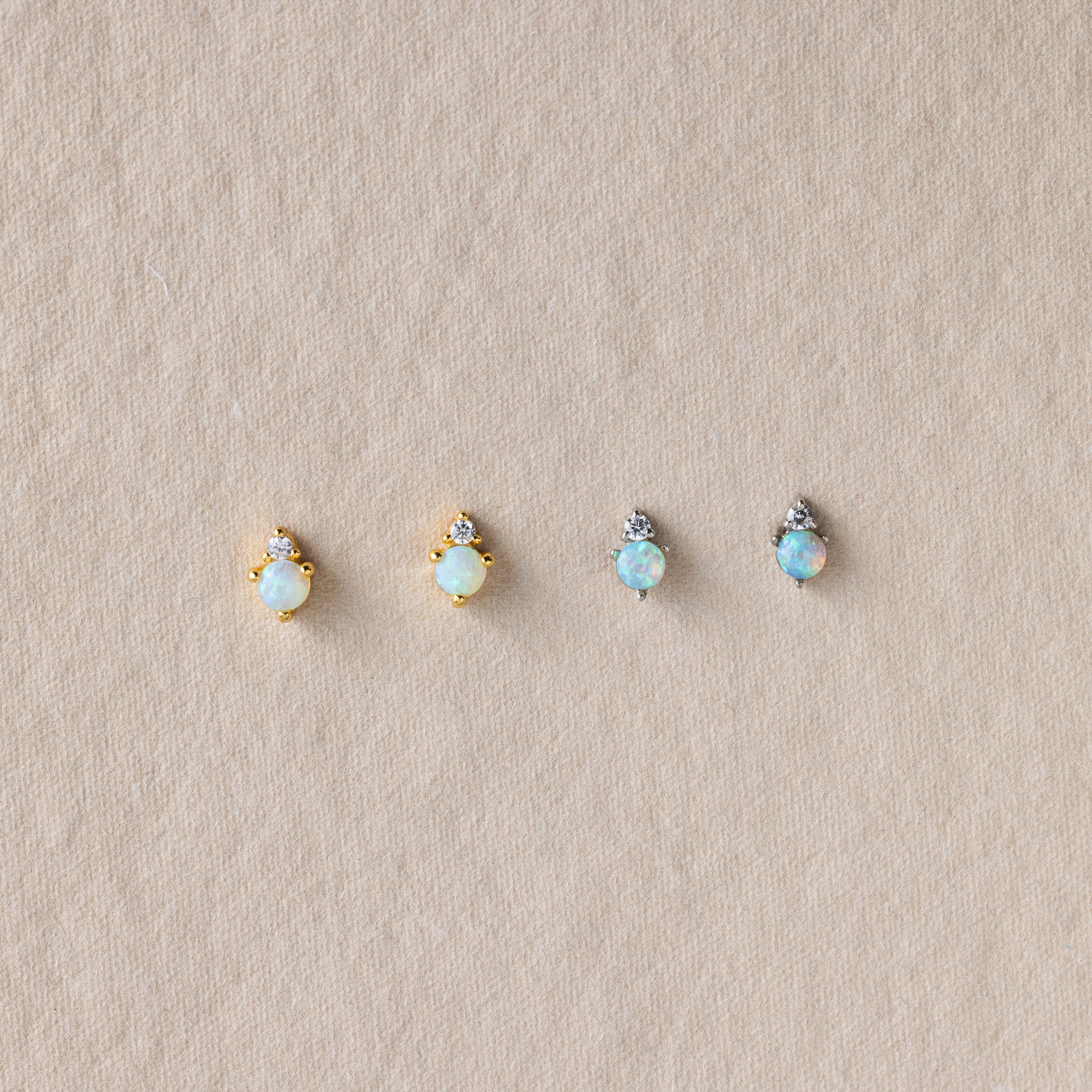 Raindrop Birthstone Studs
