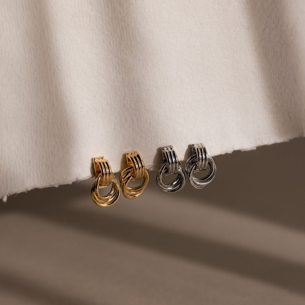 Micro Triple Knot Earrings