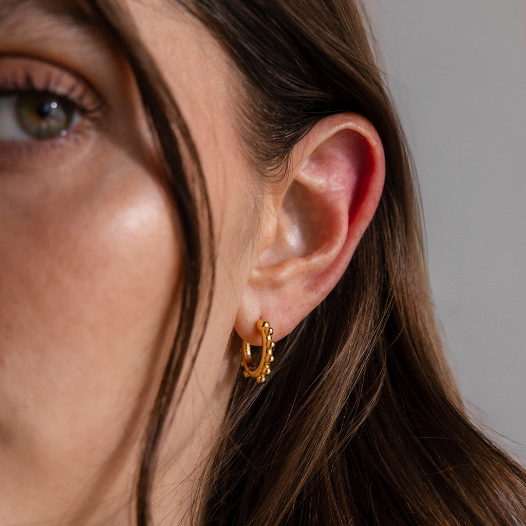 Beaded Hoops
