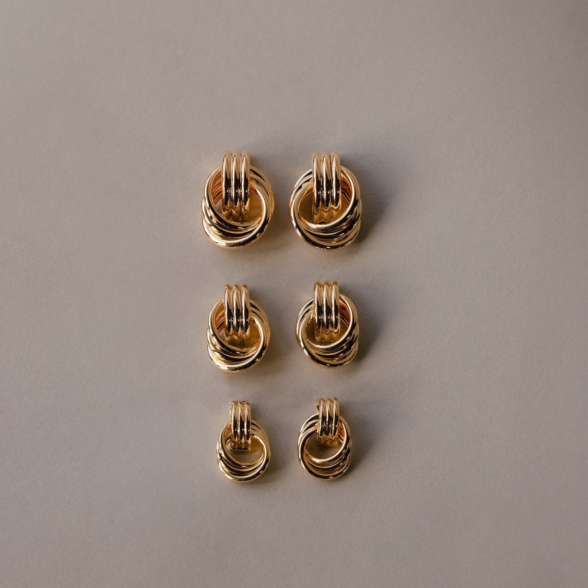 Micro Triple Knot Earrings