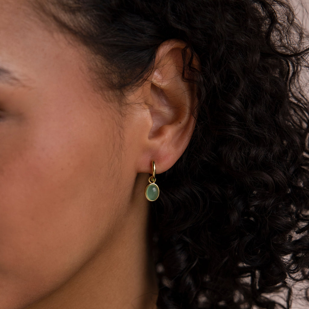 Jade Drop Hoops