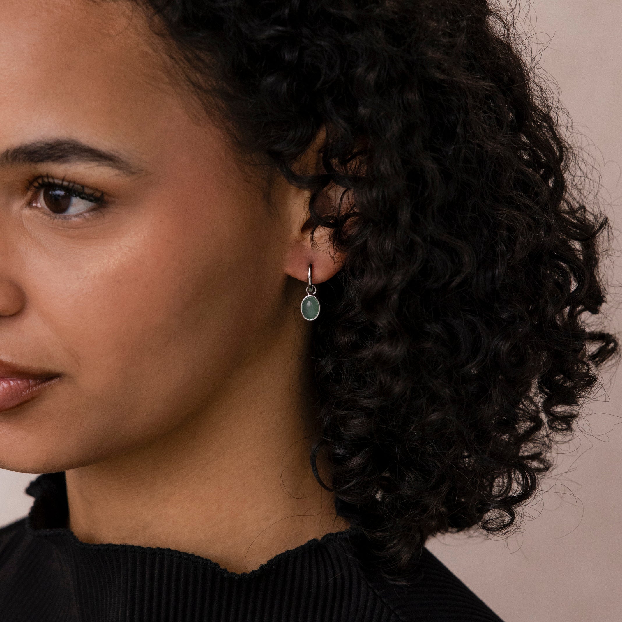 Jade Drop Hoops