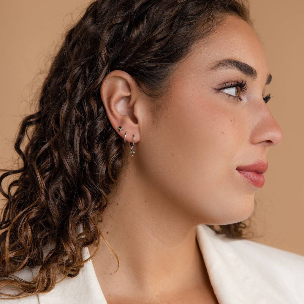 Peridot Earrings Set