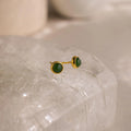 Jade Bezel Studs