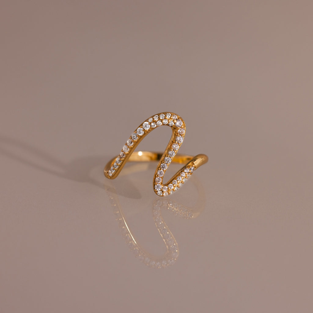 Pave Wave Ring