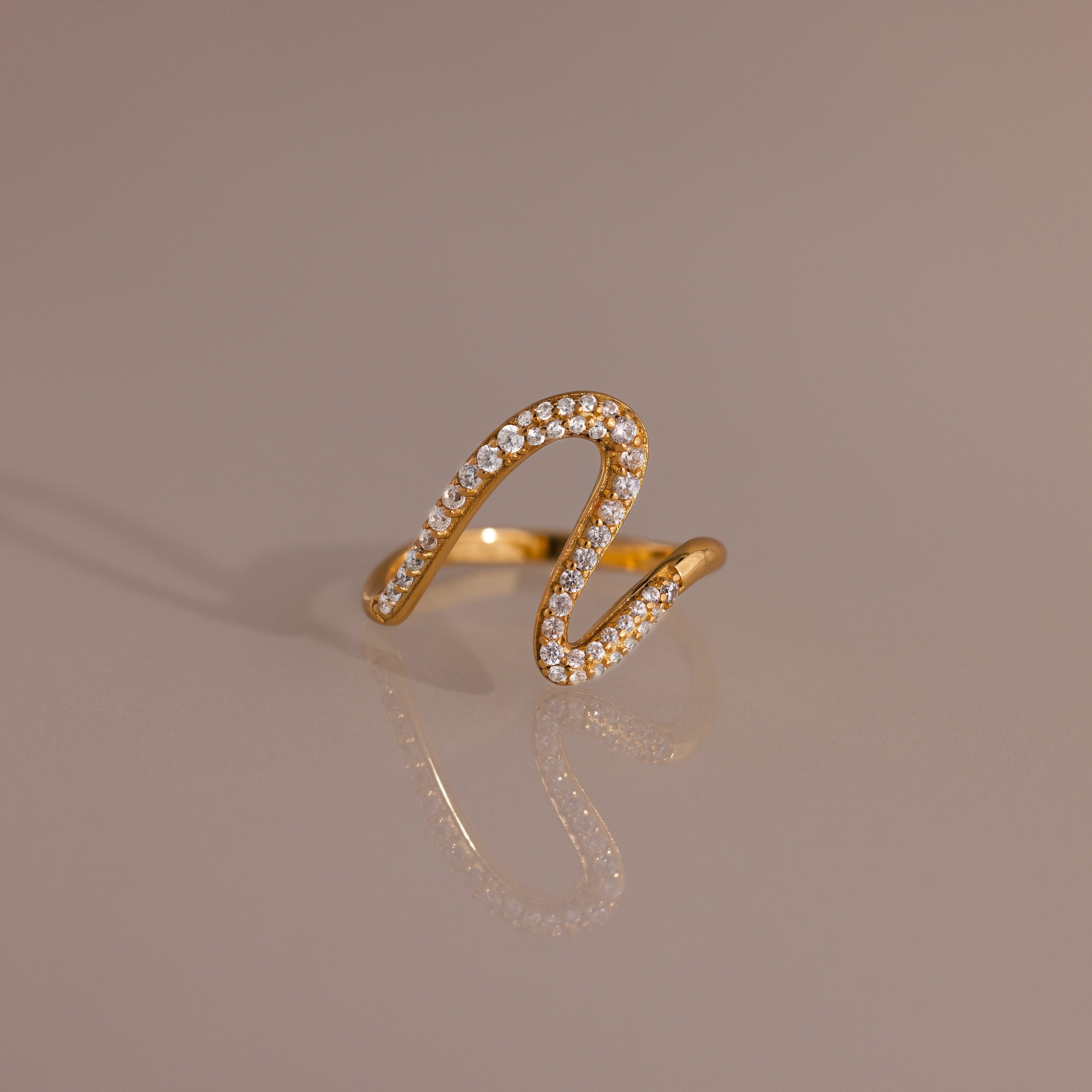 Pave Wave Ring