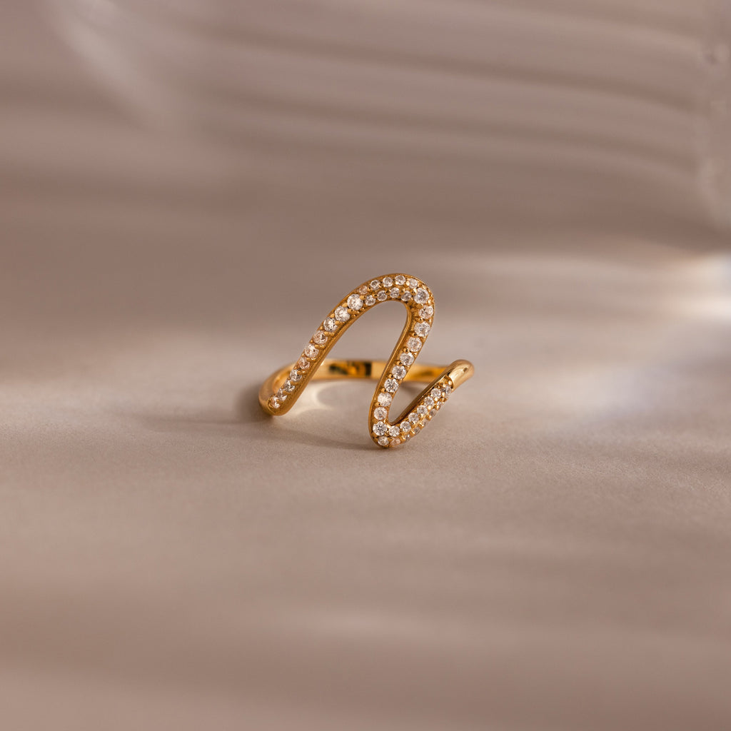 Pave Wave Ring