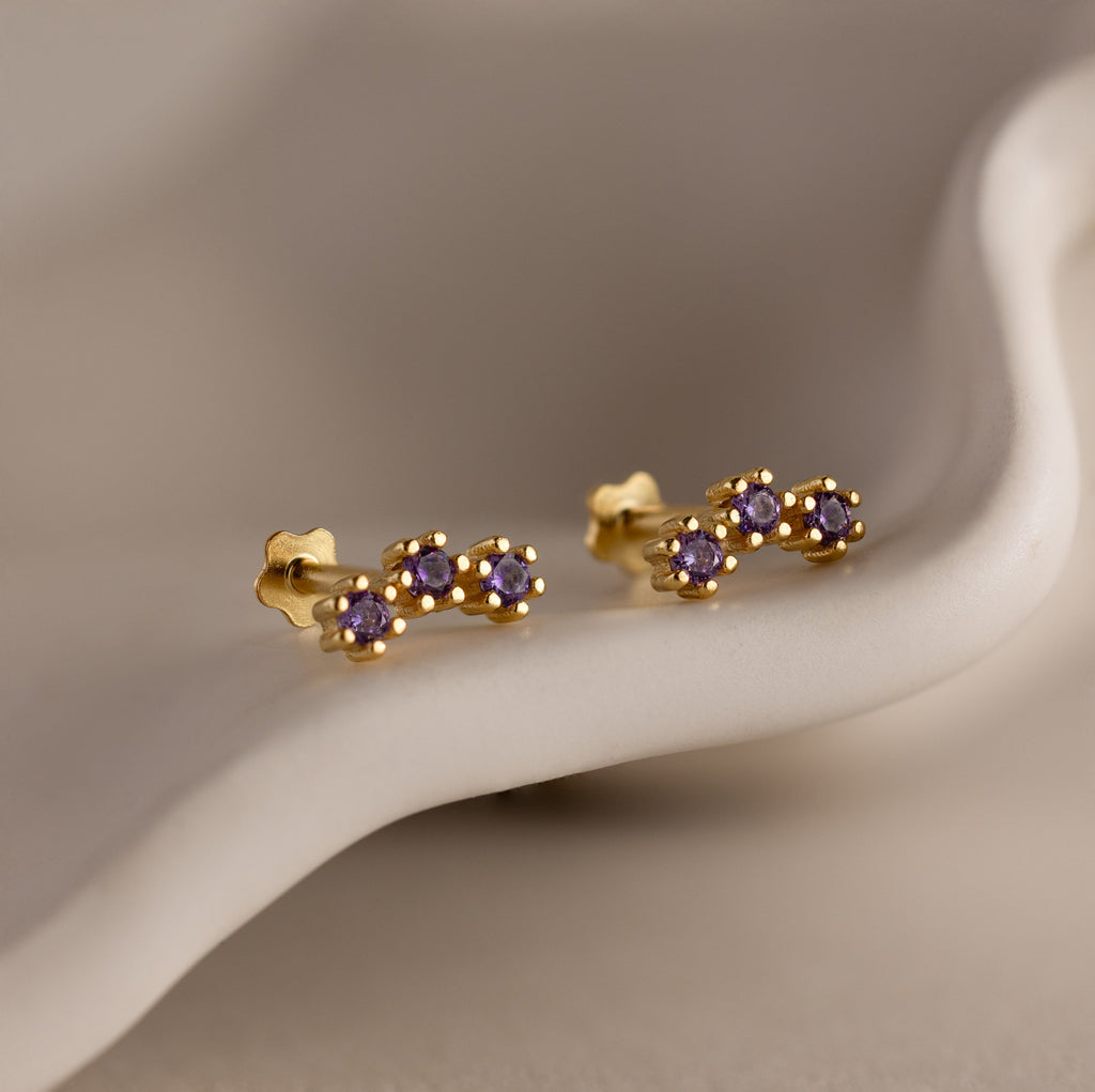 Birthstone Cluster Flatback Studs