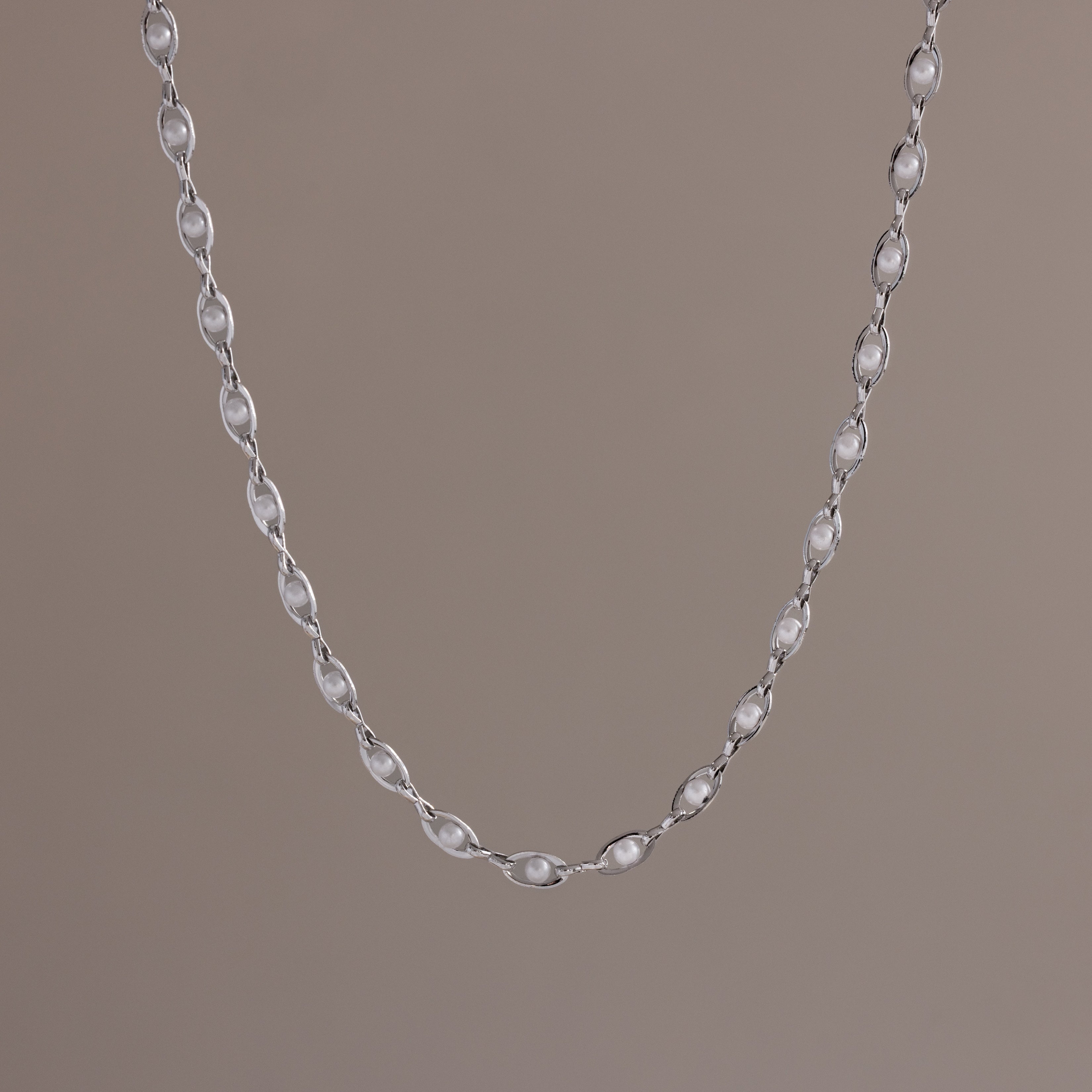 Eternity Pearl Choker Necklace
