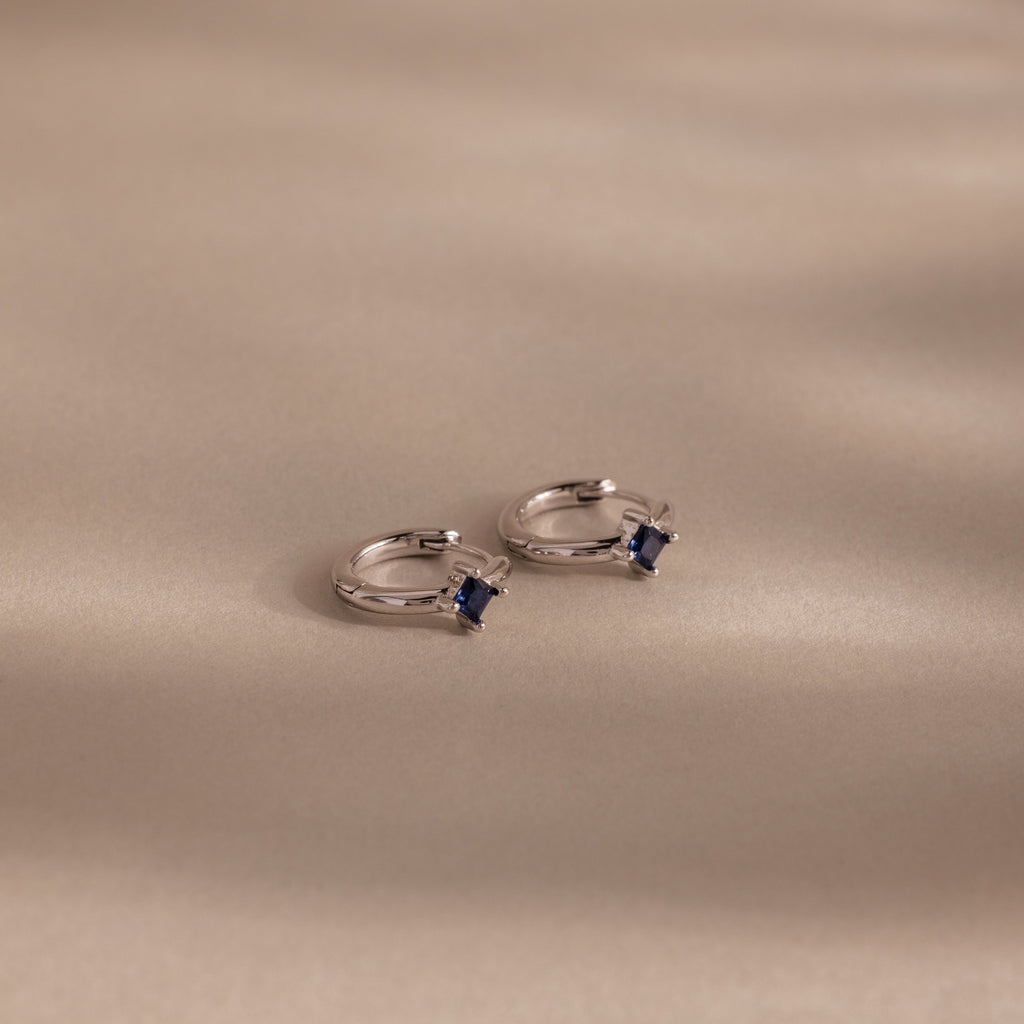 Athena Birthstone Huggies