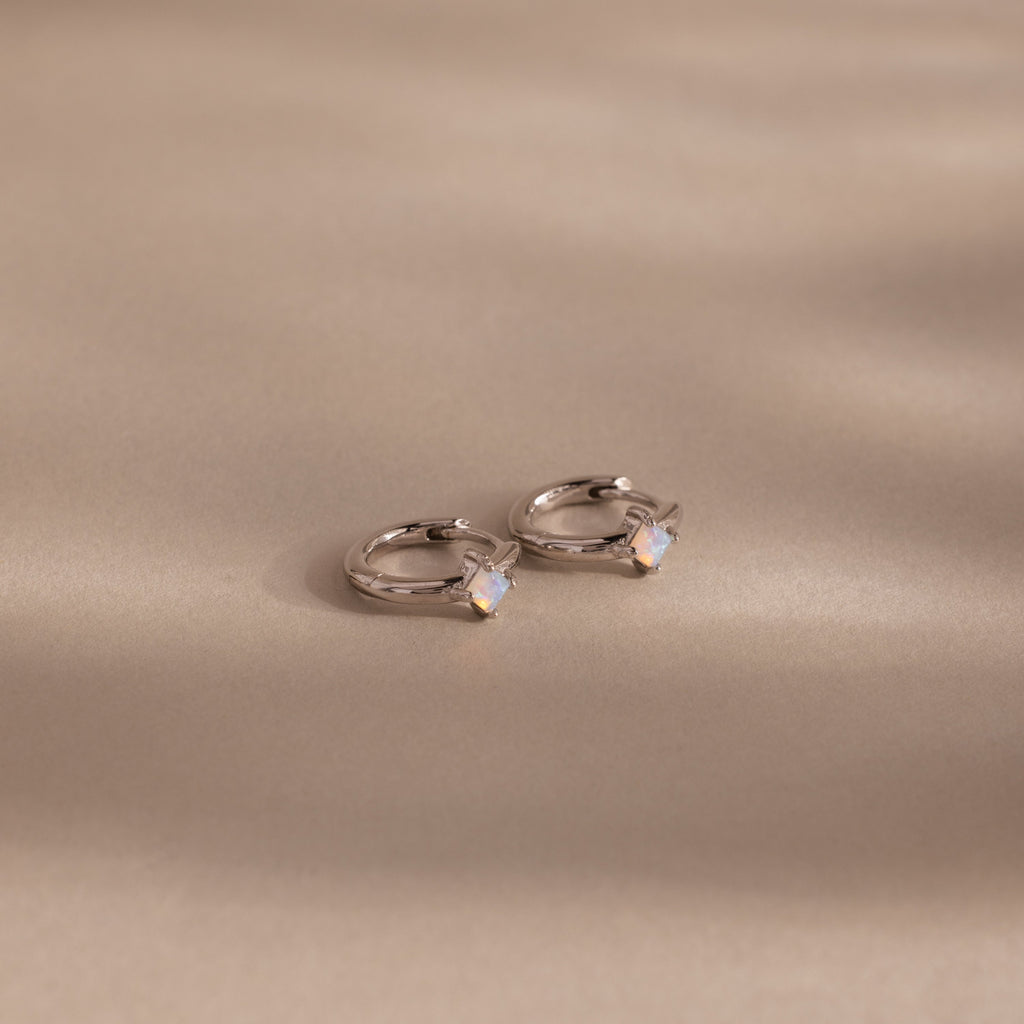 Athena Birthstone Huggies