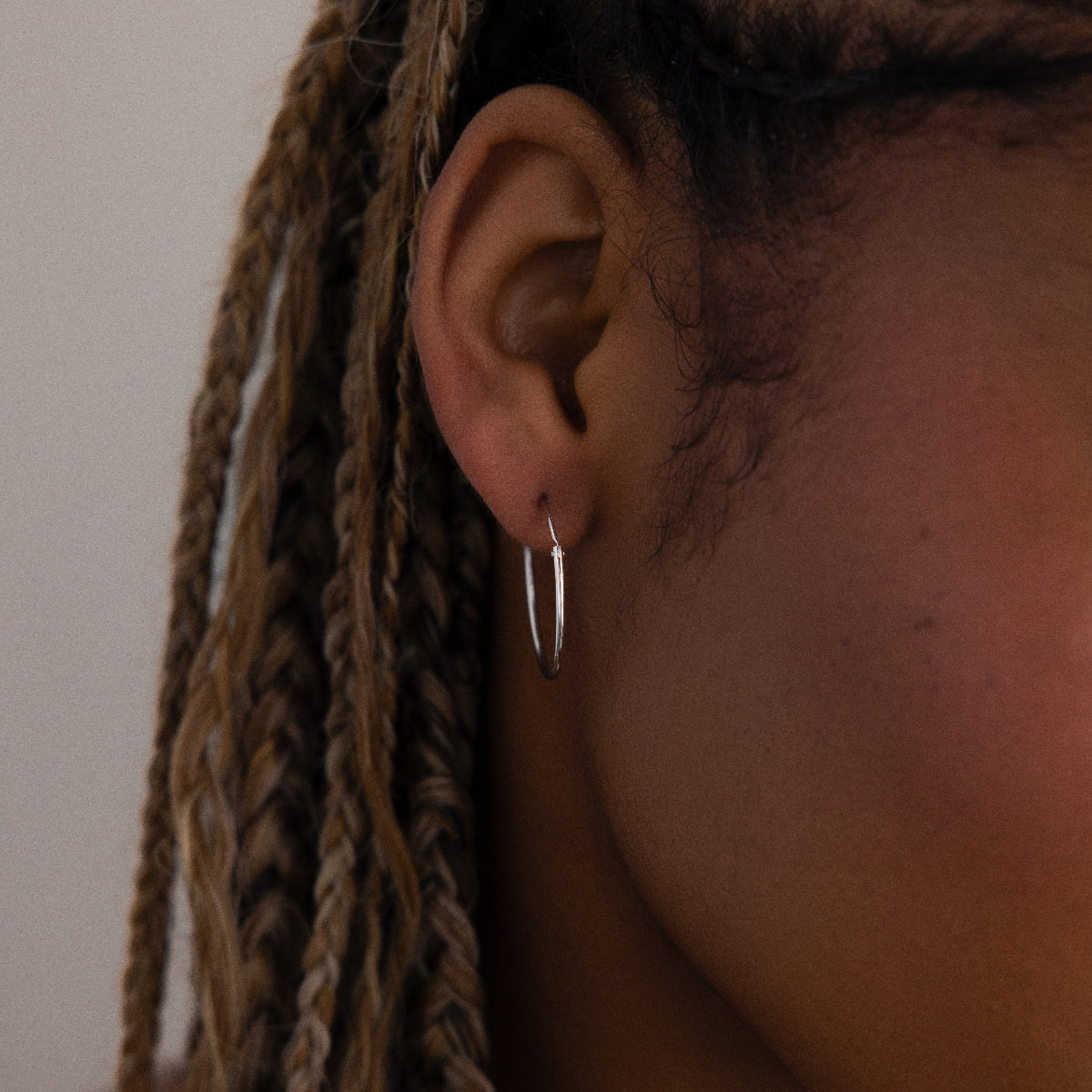 Medium Thin Hoops