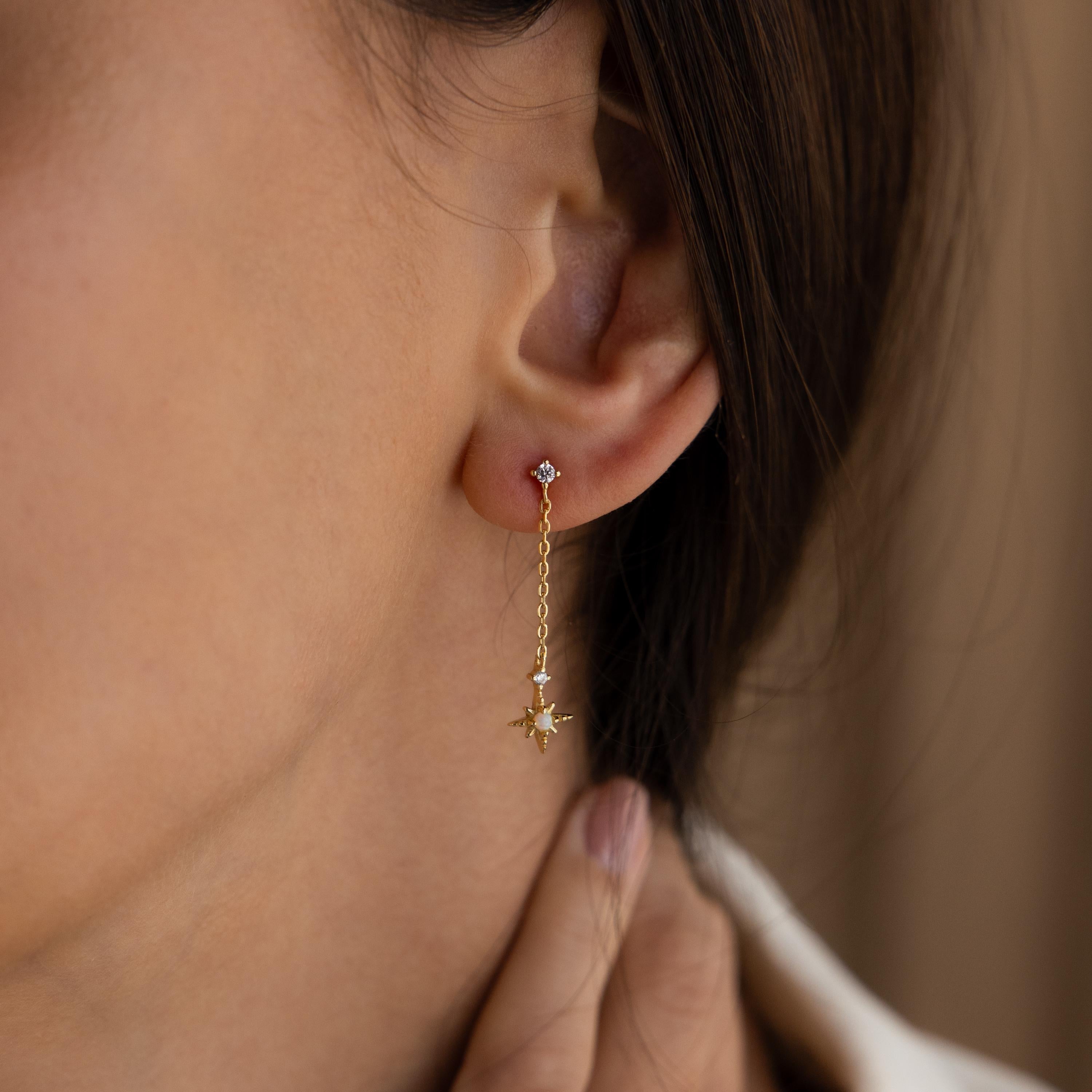 Starburst Drop Studs
