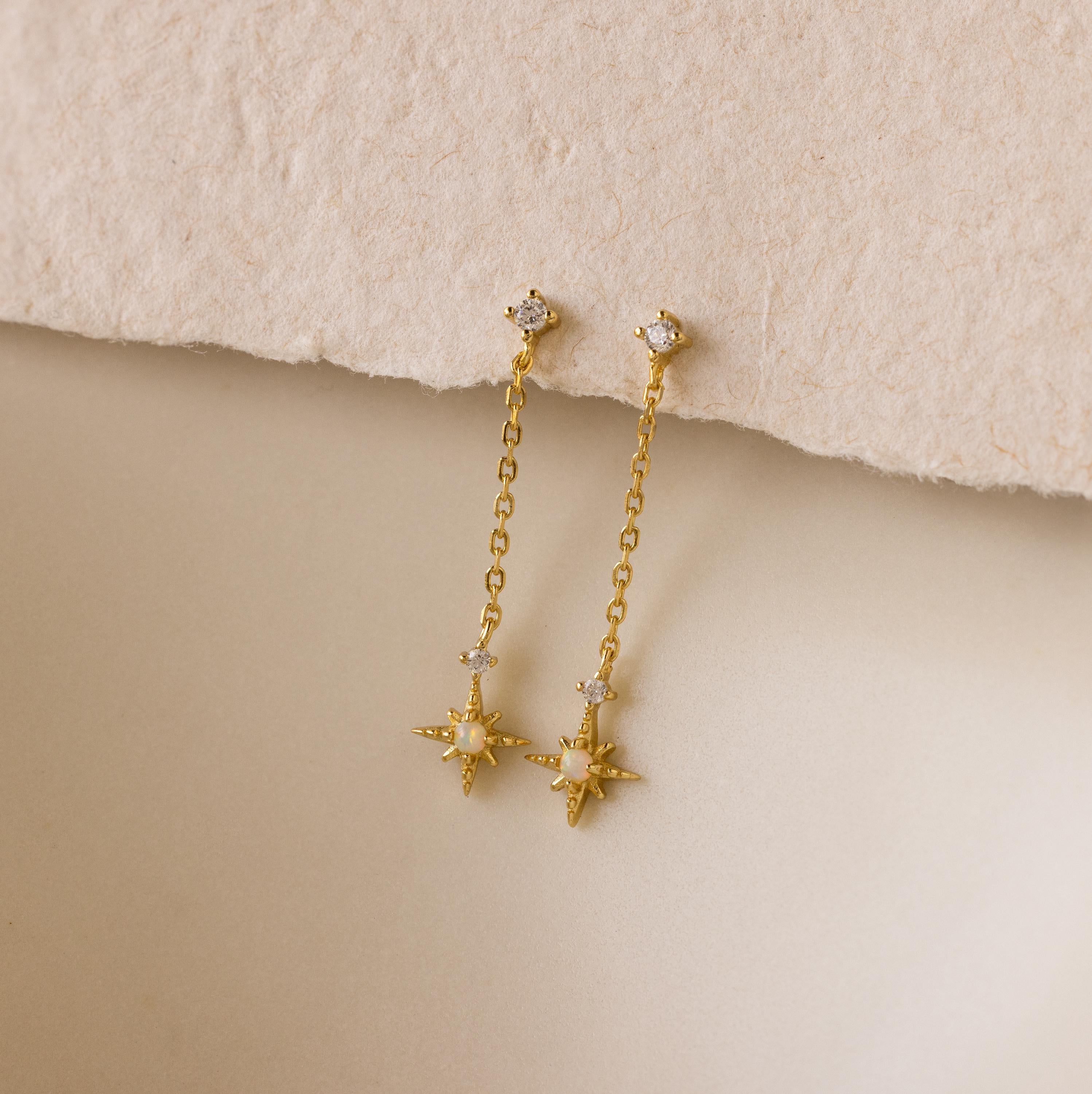 Starburst Drop Studs
