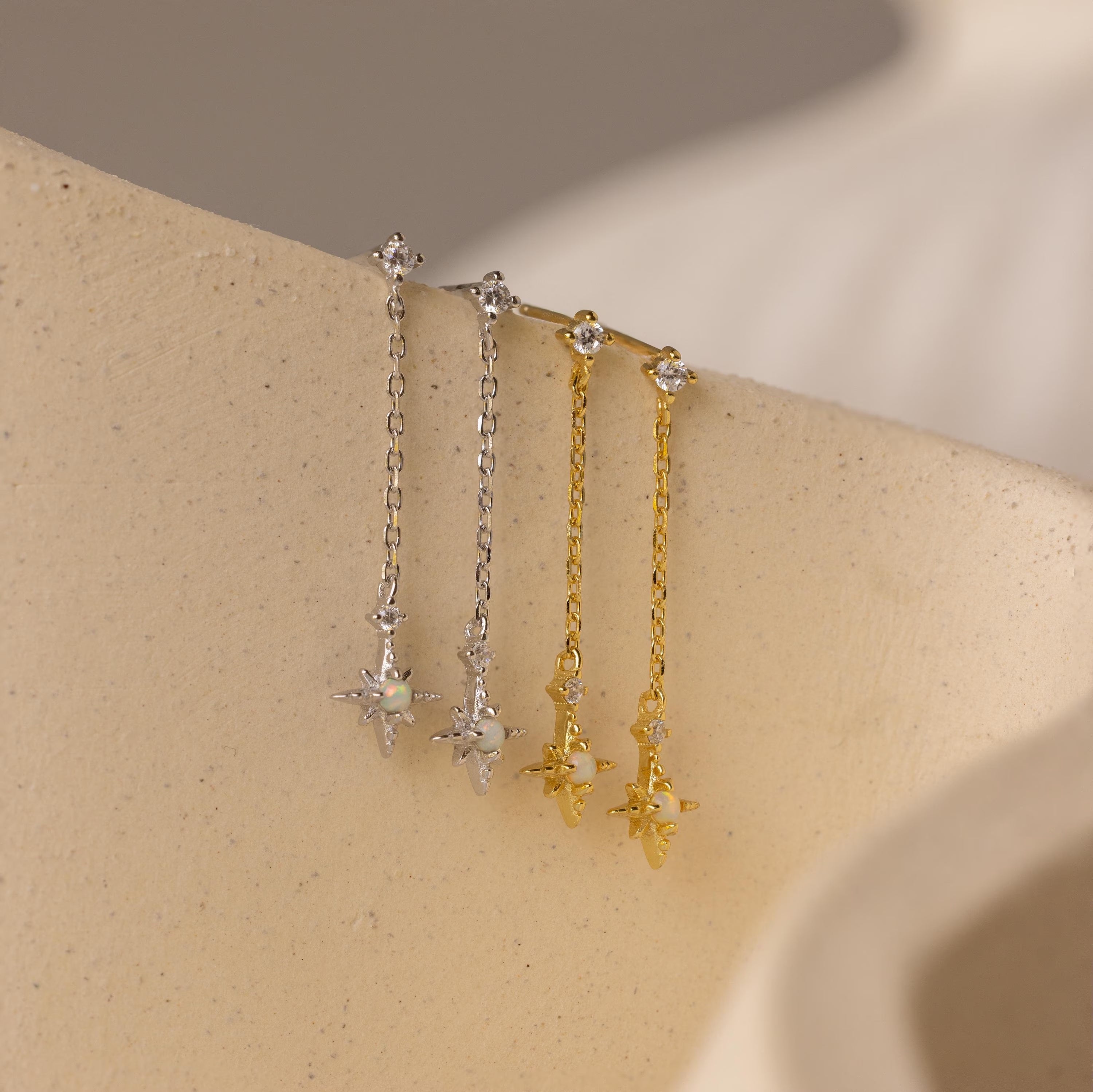 Starburst Drop Studs