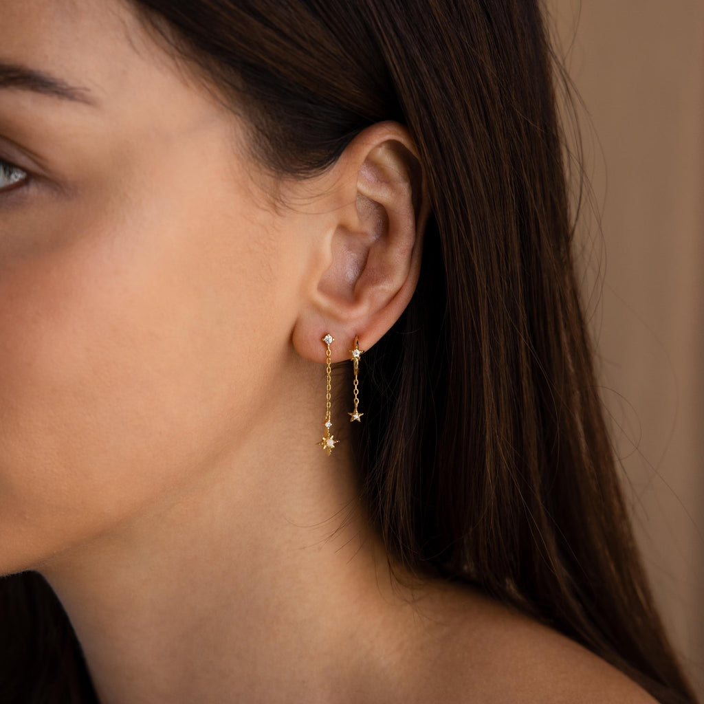 Starburst Drop Studs