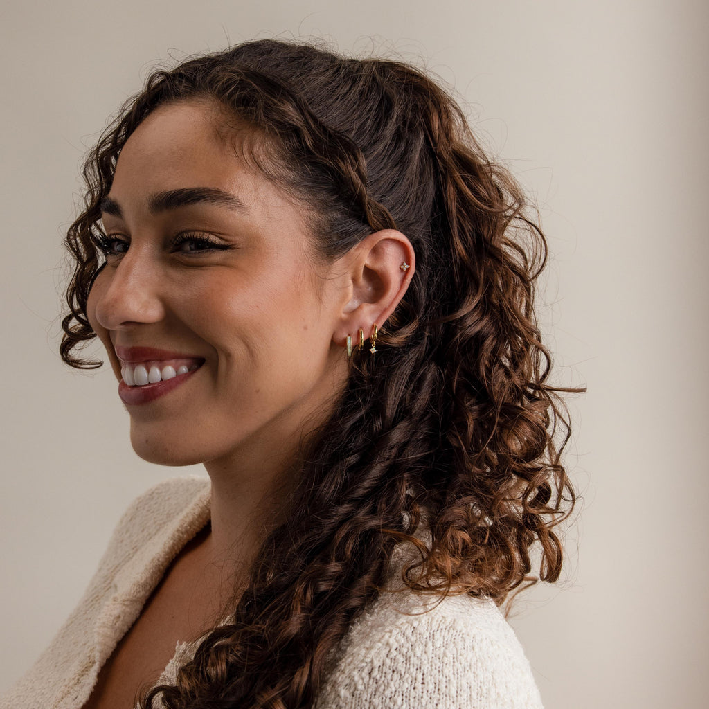 Ivy Birthstone Hoops