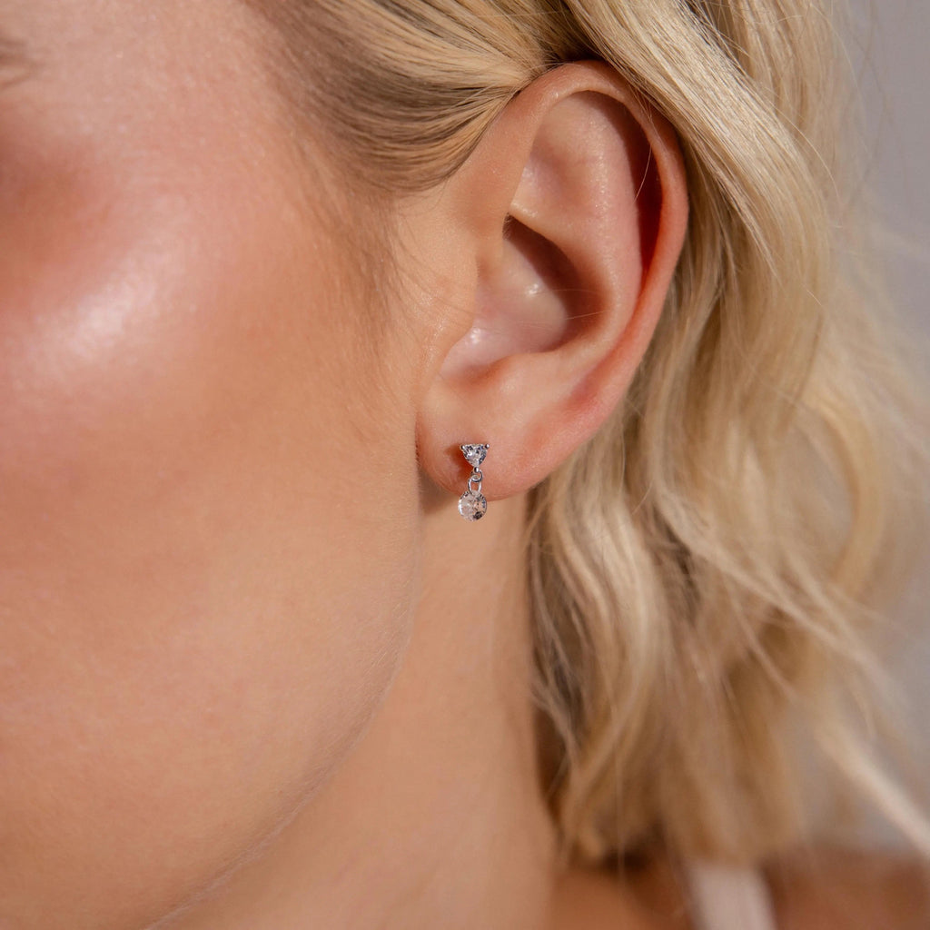 Heart Drop Flatback Studs