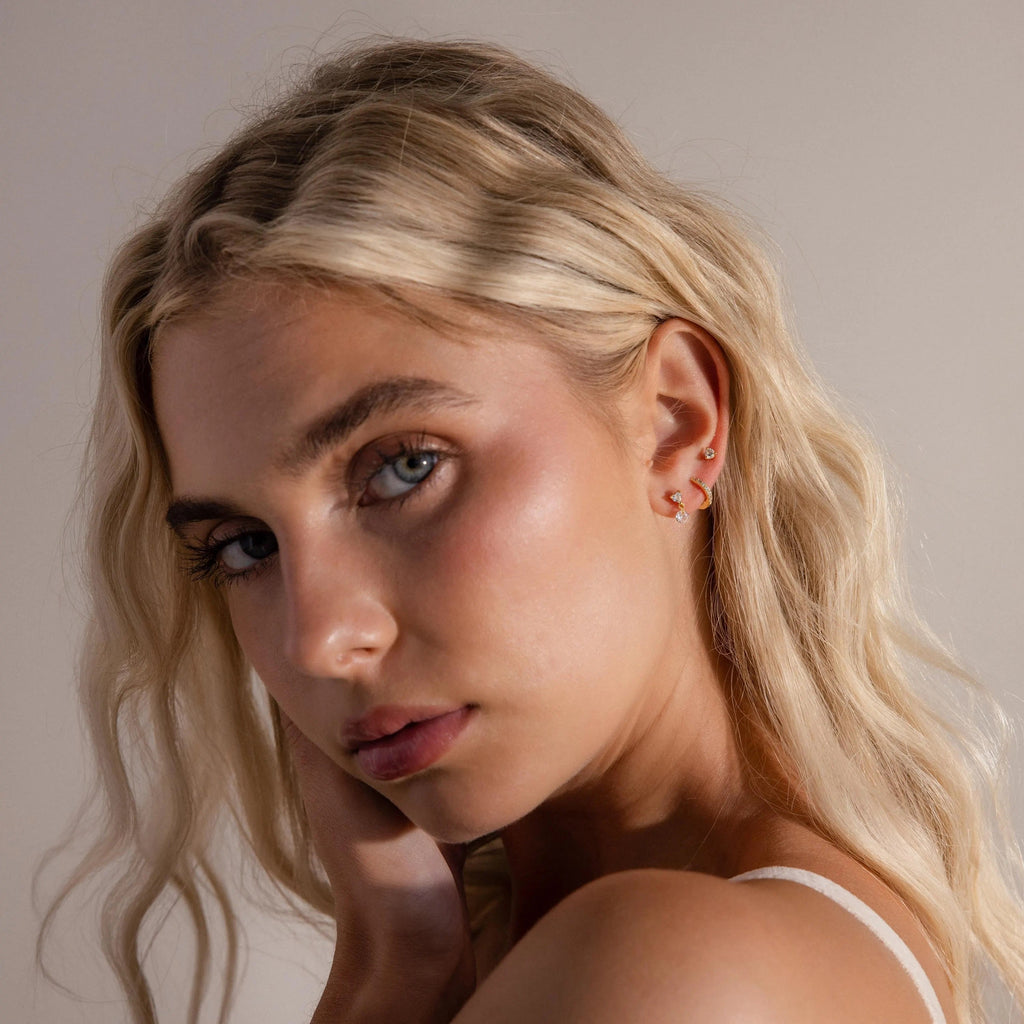 Heart Drop Flatback Studs