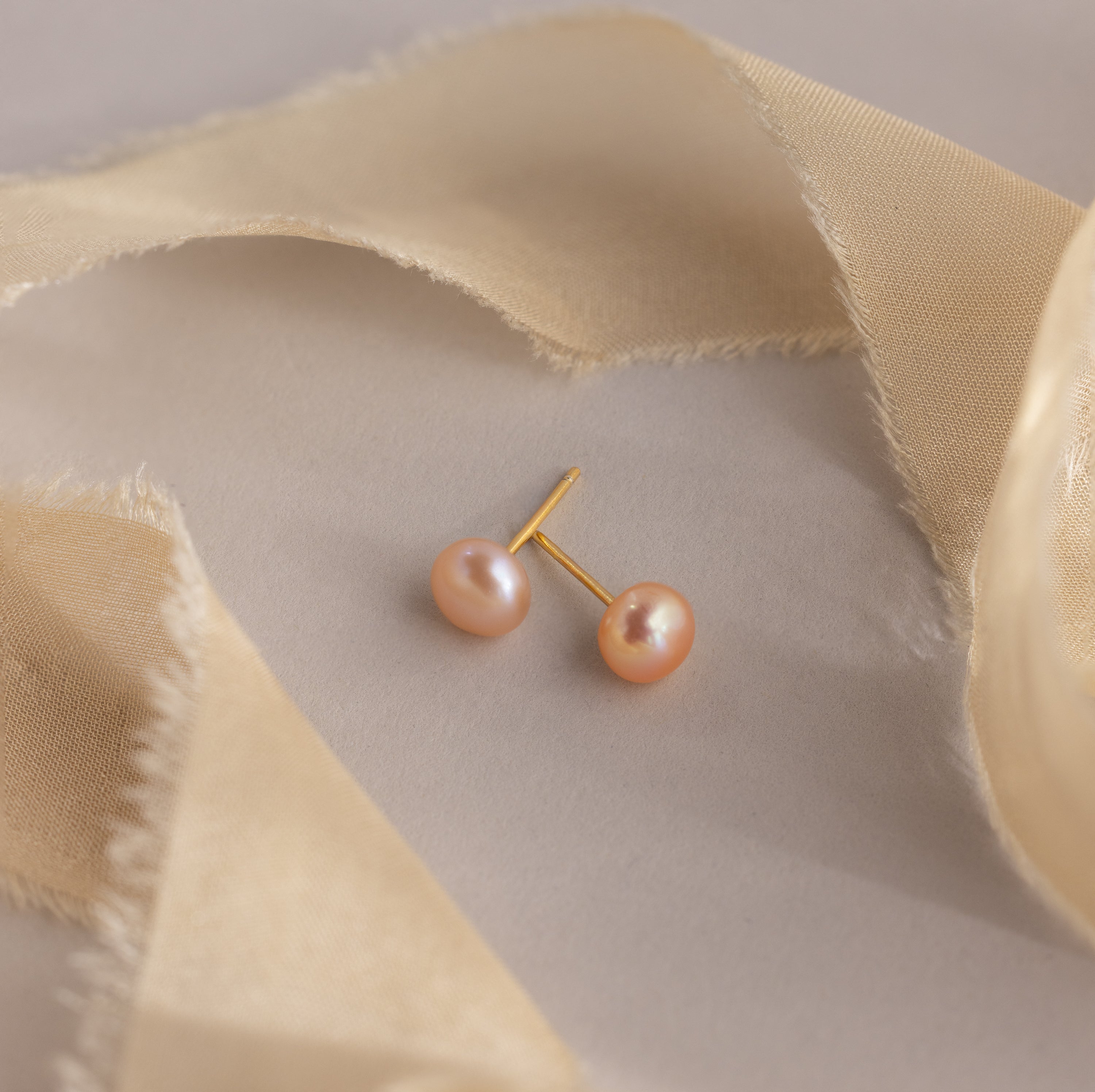 Pink Pearl Studs