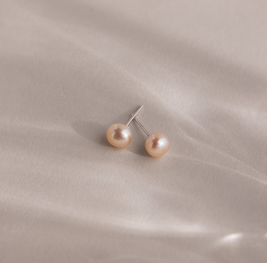 Pink Pearl Studs