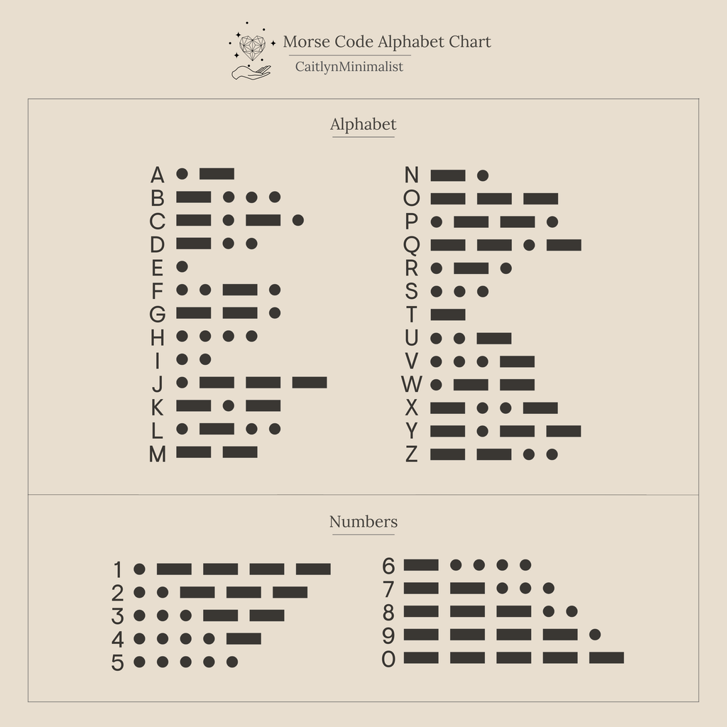 Initial Morse Code Necklace