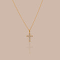Dainty Diamond Cross Necklace