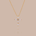 Marquise Opal Cross Necklace