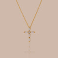 Marquise Diamond Cross Necklace