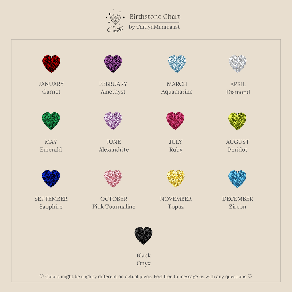 Duo Heart Birthstone Ring